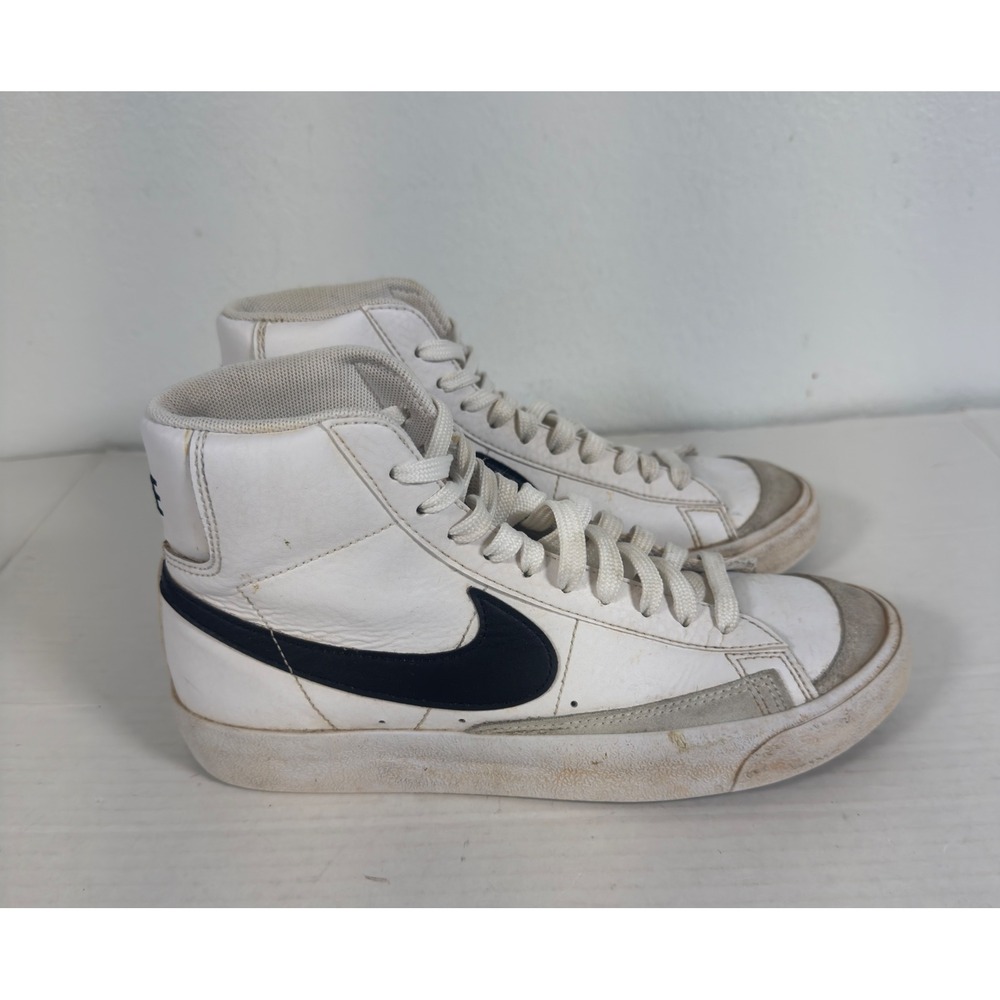Nike Blazer Mid 77 Youth 5.5Y White Black Good High Top Sneakers